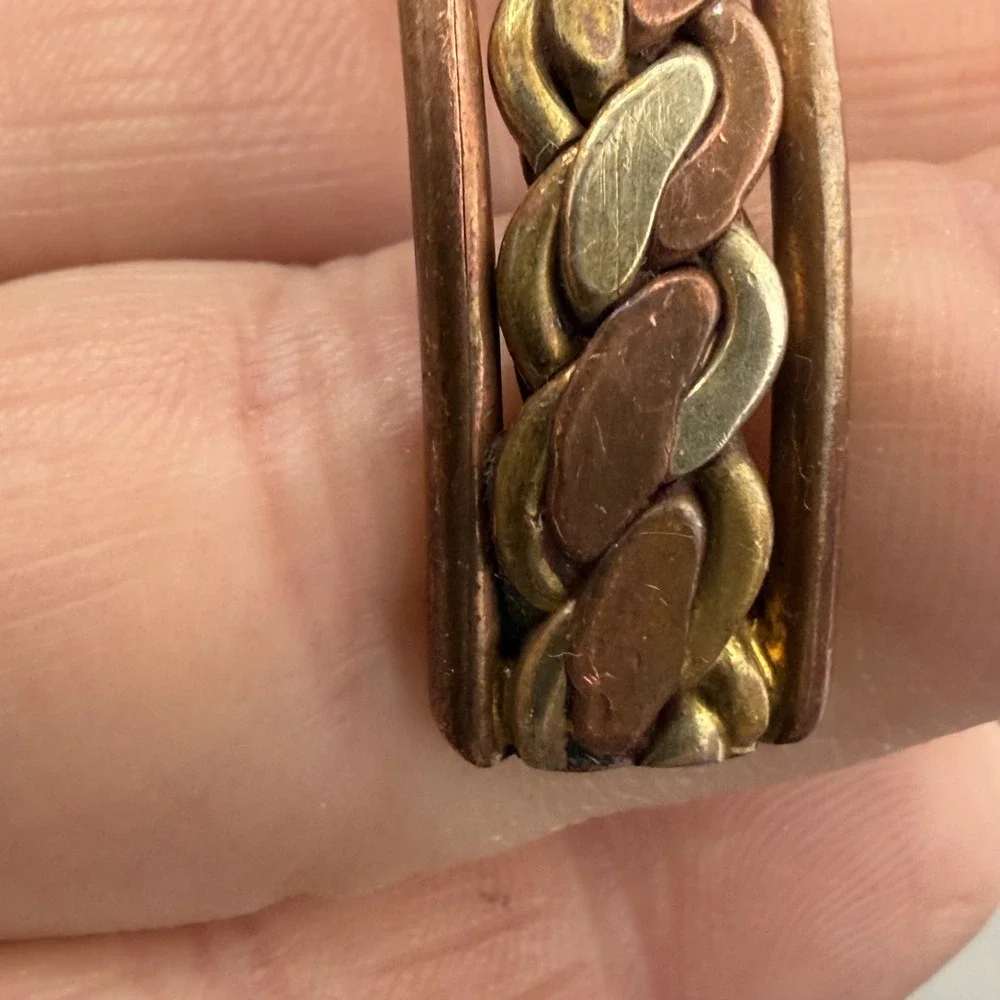 Vintage Twisted Metal‎ Copper Cuff Bracelet 7